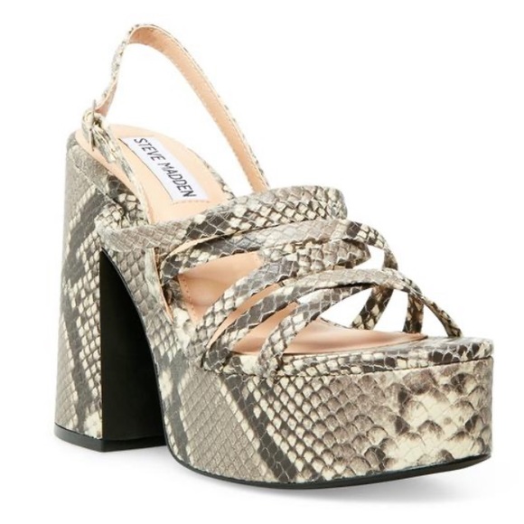 Steve Madden aurelia flared heel platform 1970s - Picture 2 of 5